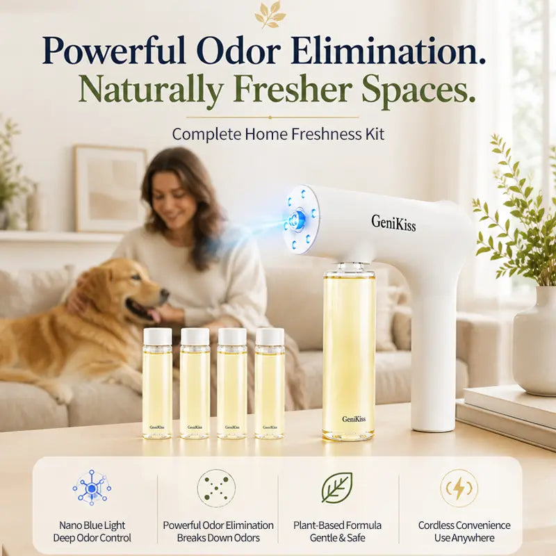 Easily eliminate indoor pet odors, disinfect, and deodorize with just one hand.
