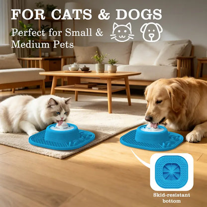Multifunctional food-grade pet feeder designed to prevent overeating.