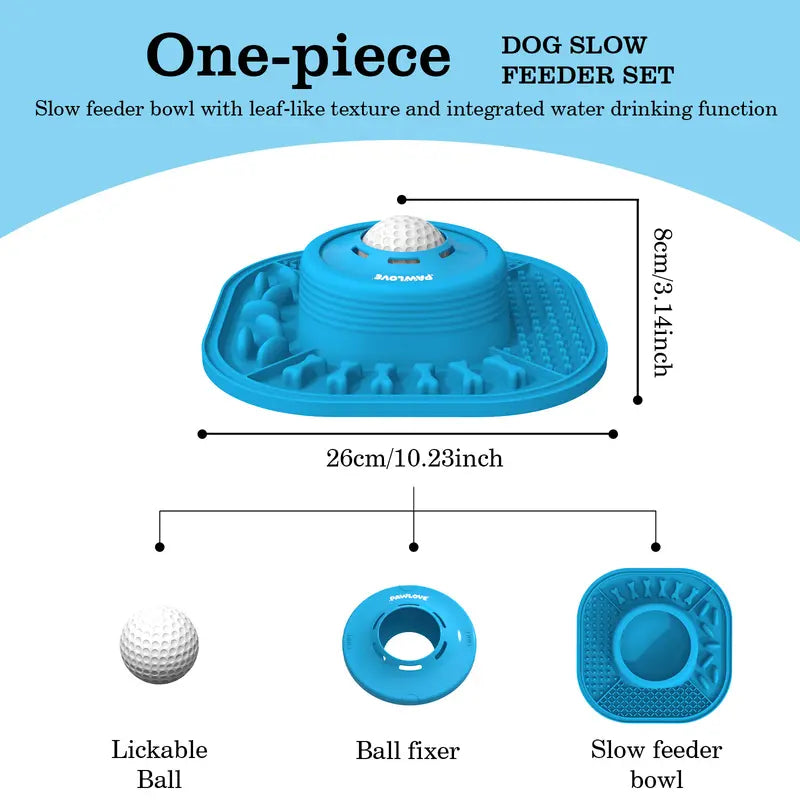 Multifunctional food-grade pet feeder designed to prevent overeating.