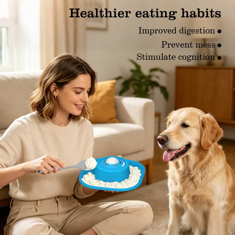 Multifunctional food-grade pet feeder designed to prevent overeating.