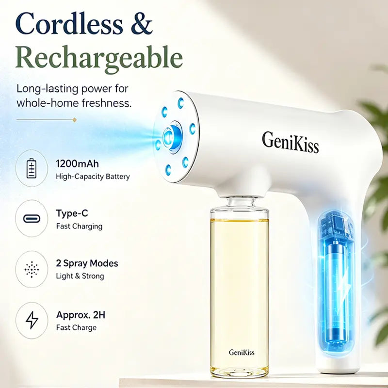 Easily eliminate indoor pet odors, disinfect, and deodorize with just one hand.